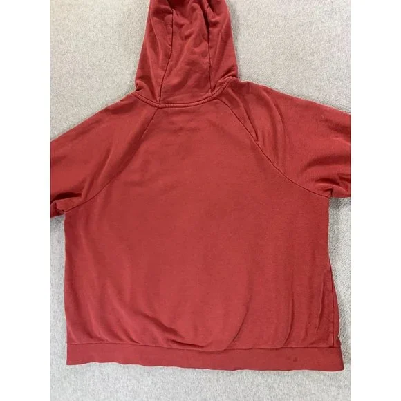 Nike Black‎ Label Cotton Blend Swoosh Hoodie Jacket (Women's XL) Blush Red - Picture 12 of 12